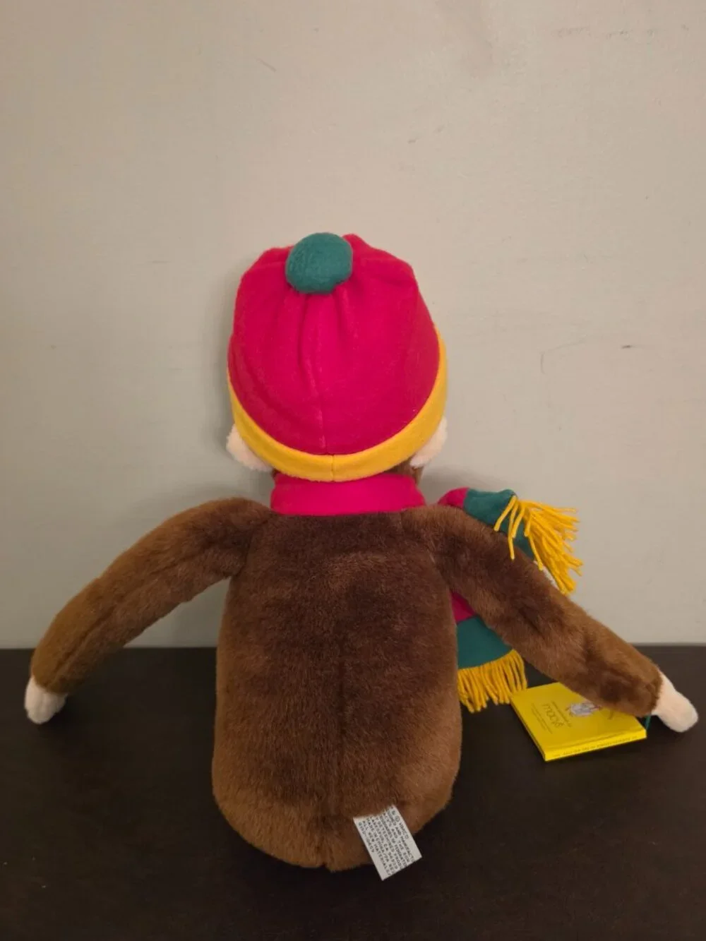 Vintage Macy's exclusive Curious George plush monkey hat and set from 2001